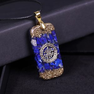 Lapis Lazuli Orgone Energy Natural Stone Crystal Pendant